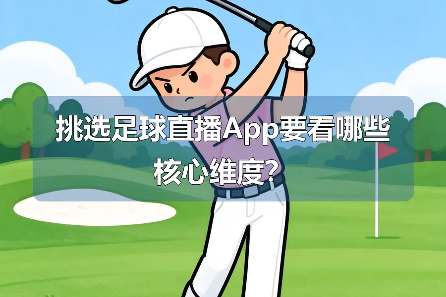 挑选足球直播App要看哪些核心维度?